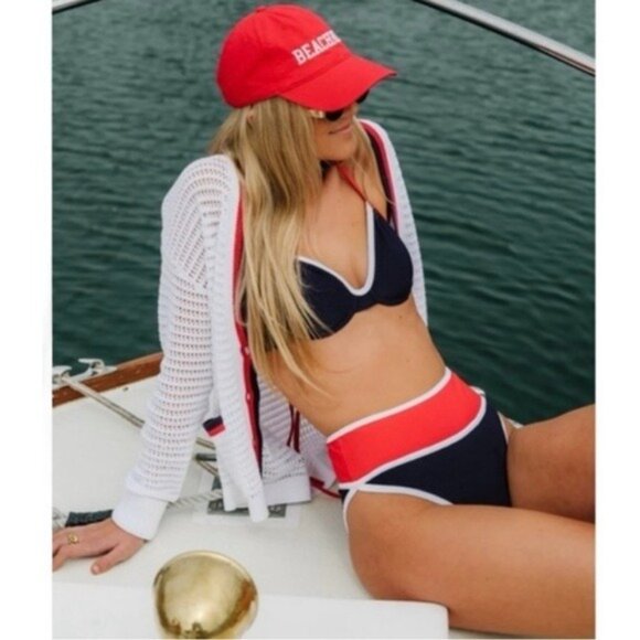 New BEACH RIOT Carlotta Bottom in Americana Colorblock Size XL - Picture 12 of 12